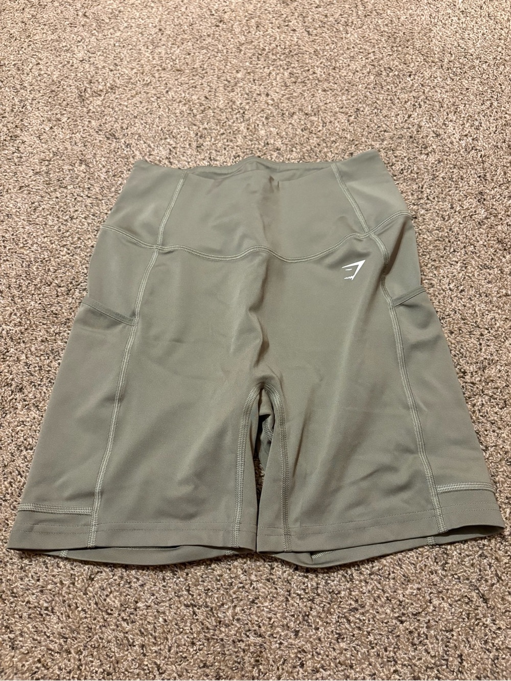 Khaki green Gymshark shorts